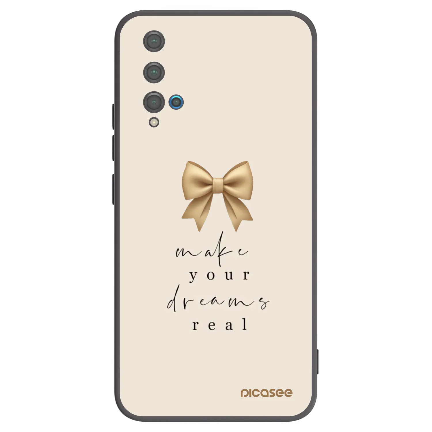 Picasee silikonový černý obal pro Huawei Nova 5T - Golden Dream