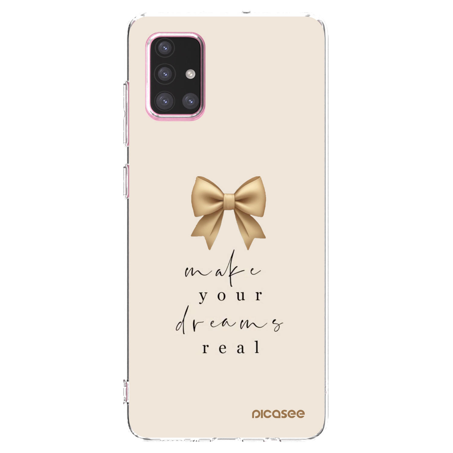 Picasee silikonový průhledný obal pro Samsung Galaxy A71 A715F - Golden Dream