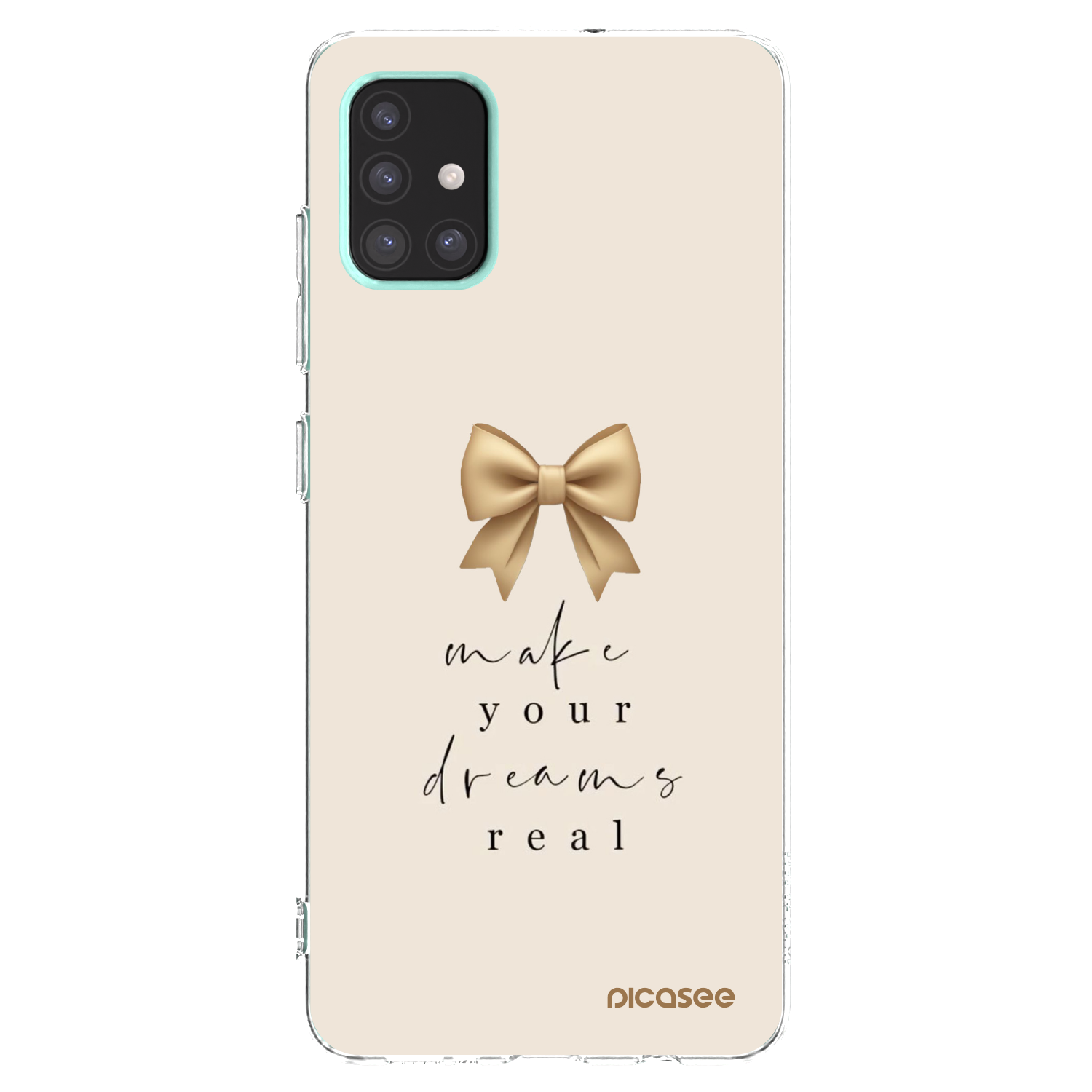 Picasee silikonový průhledný obal pro Samsung Galaxy A51 A515F - Golden Dream