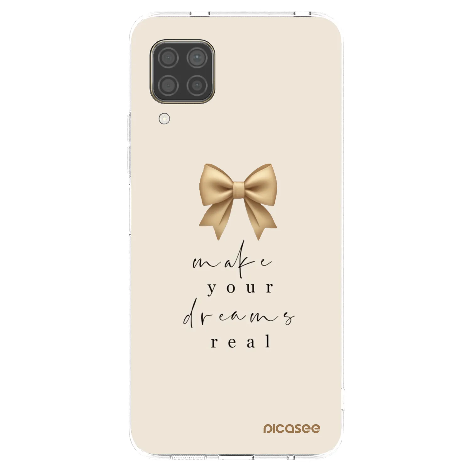Picasee silikonový průhledný obal pro Huawei P40 Lite - Golden Dream