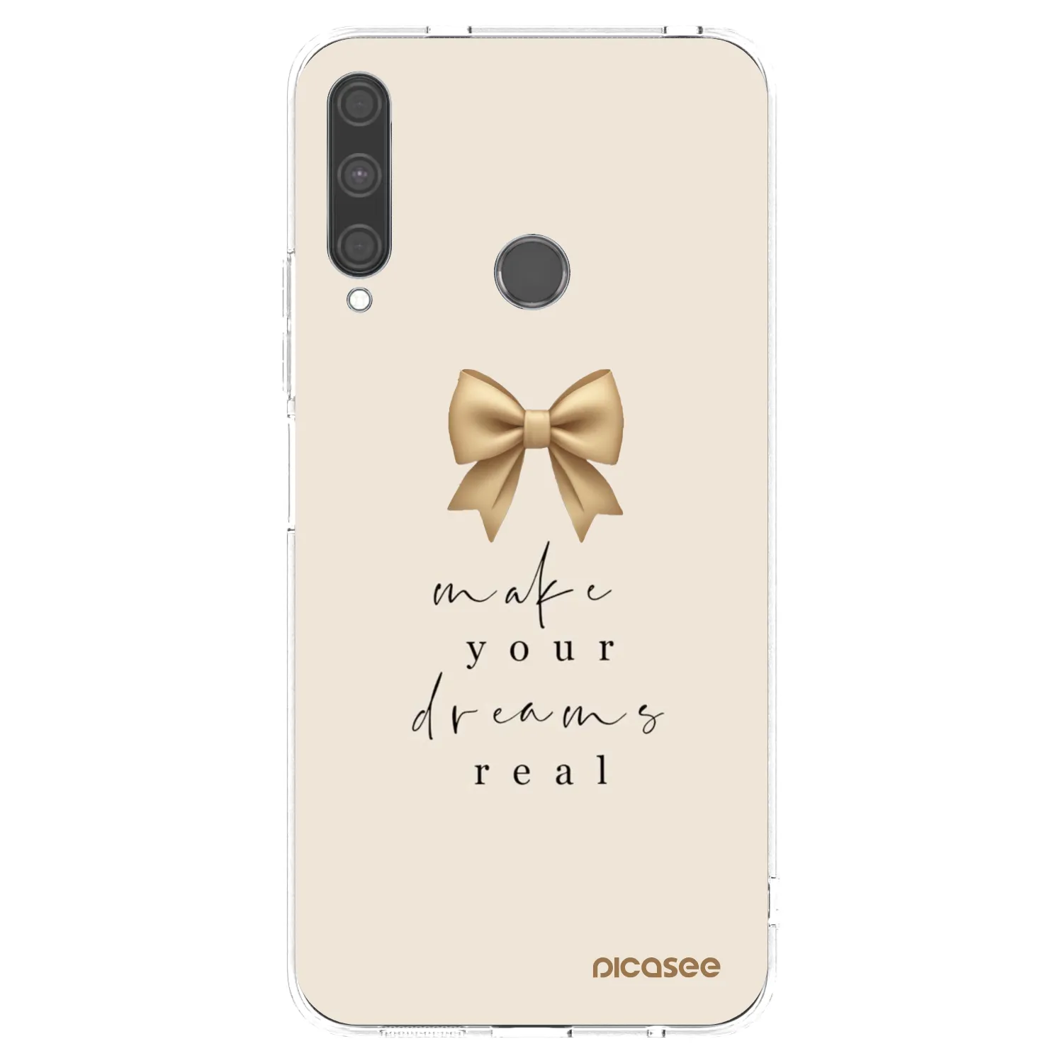Picasee silikonový průhledný obal pro Huawei P40 Lite E - Golden Dream