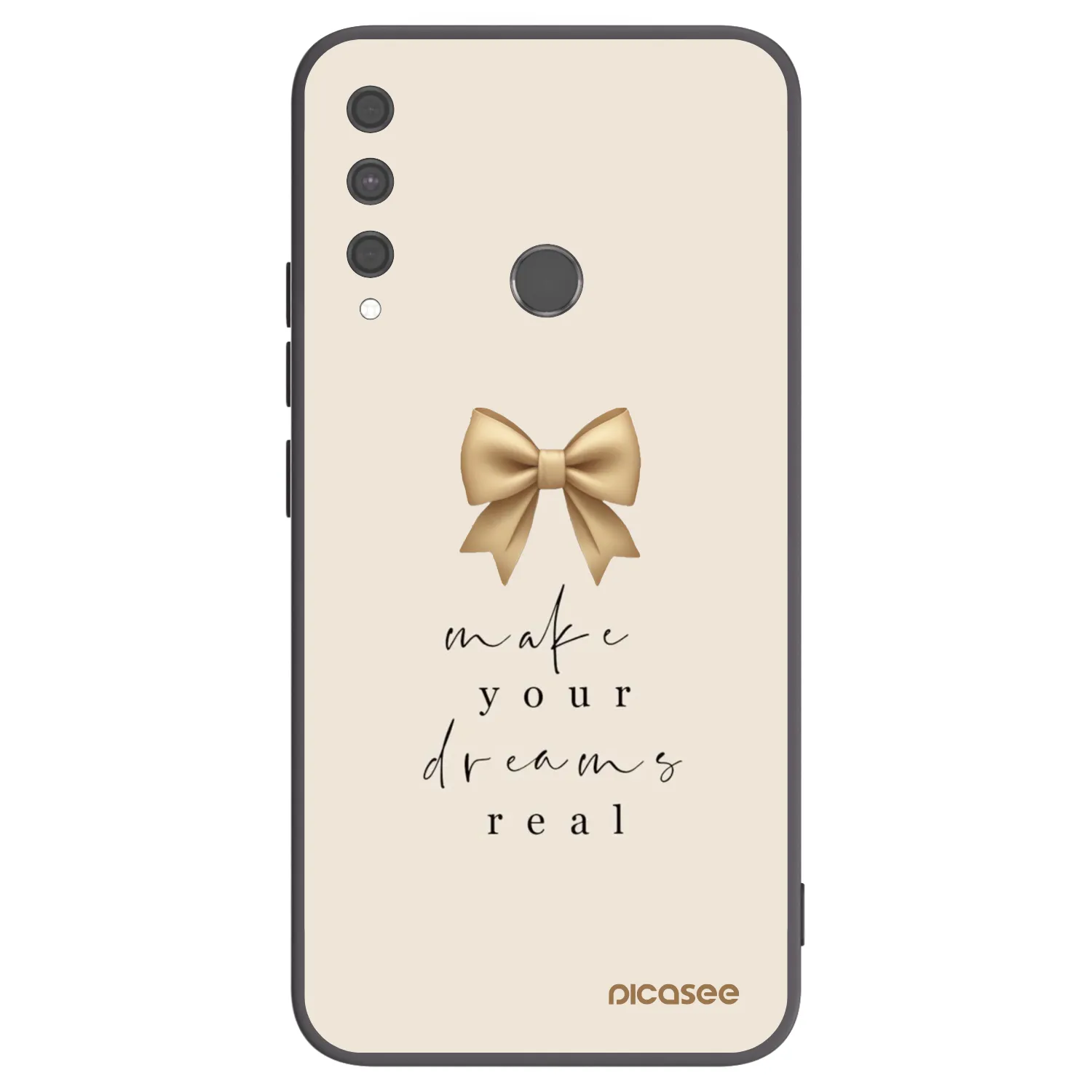 Picasee silikonový černý obal pro Huawei P40 Lite E - Golden Dream