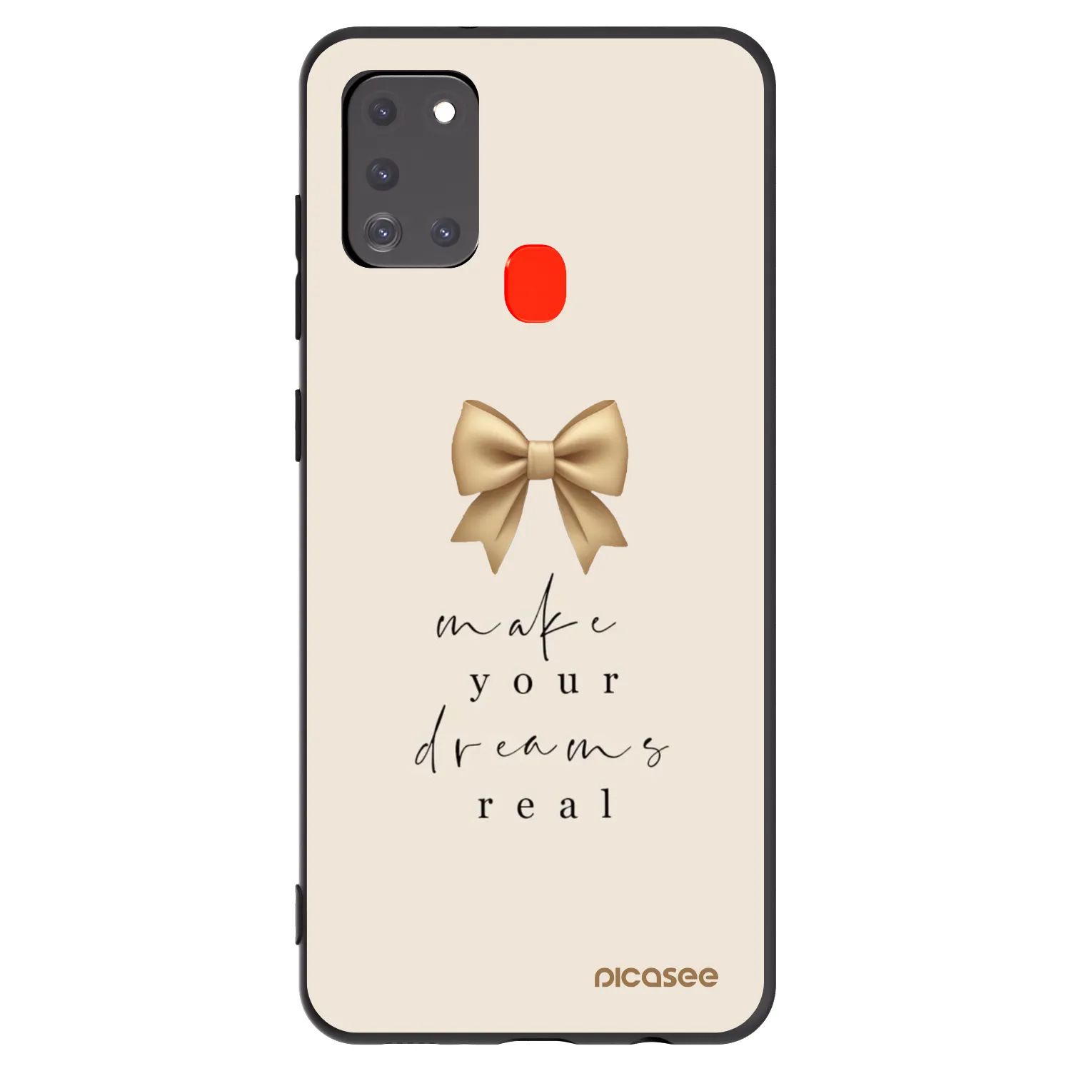 Picasee silikonový černý obal pro Samsung Galaxy A21s - Golden Dream