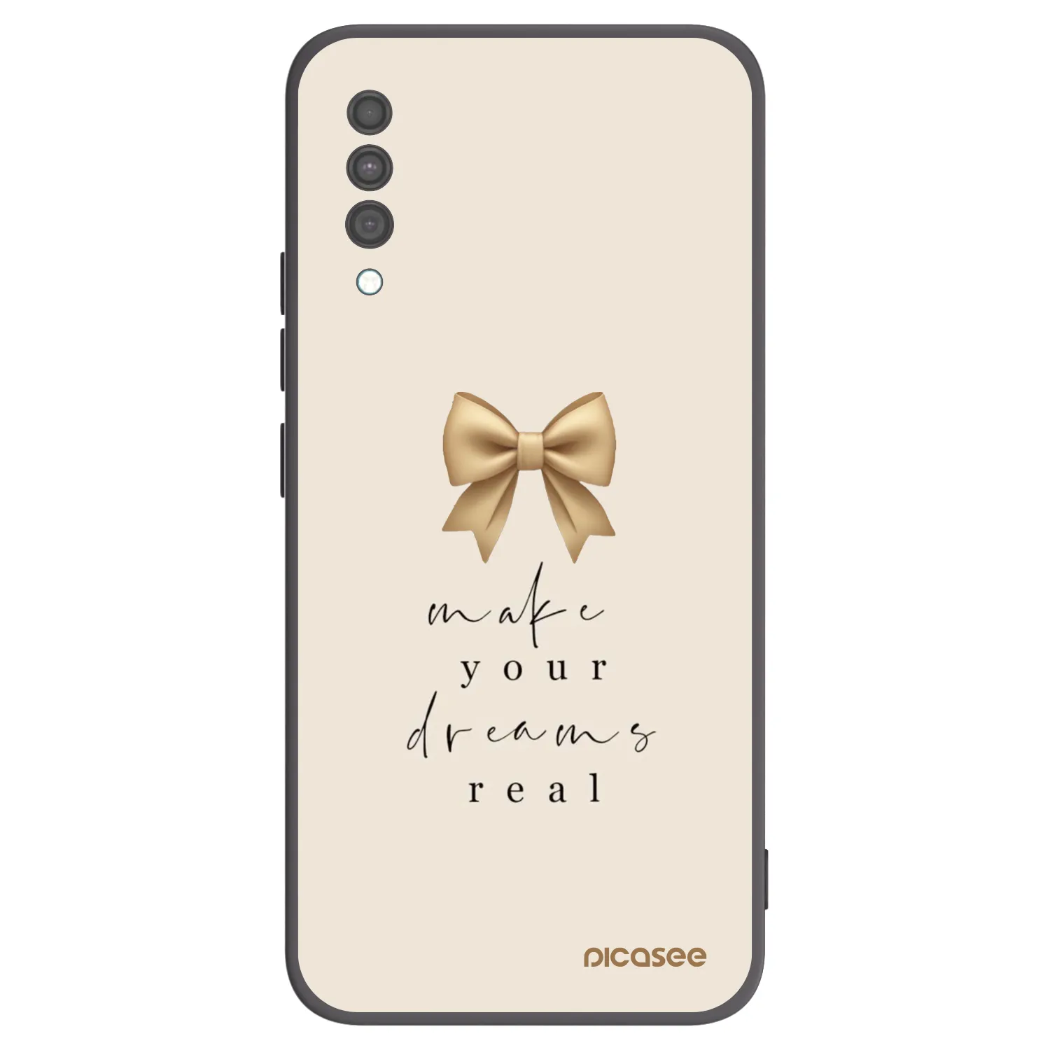 Picasee silikonový černý obal pro Samsung Galaxy A30s A307F - Golden Dream