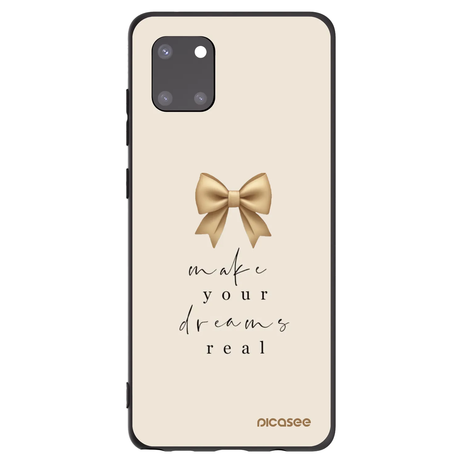 Picasee silikonový černý obal pro Samsung Galaxy Note 10 Lite N770F - Golden Dream