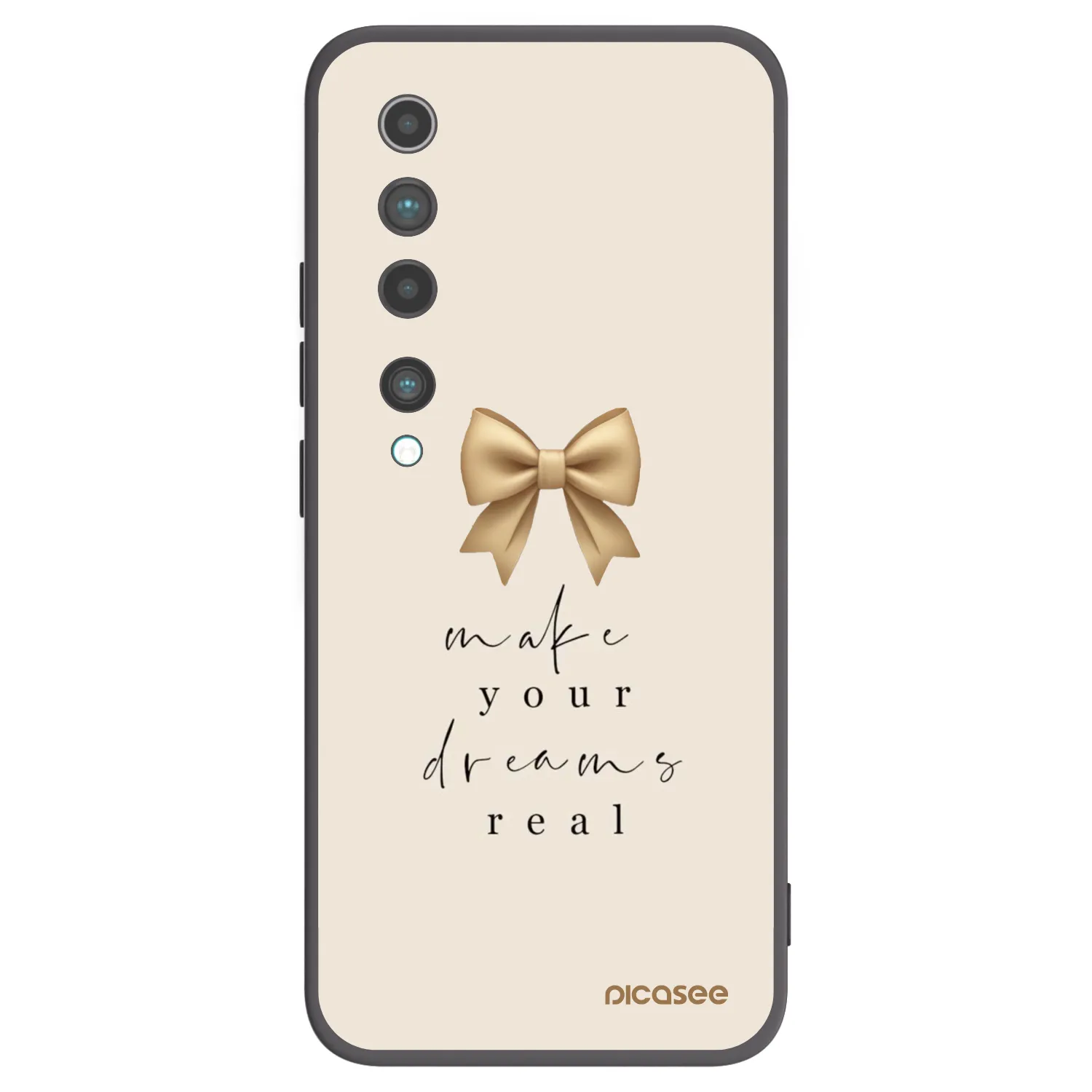 Picasee silikonový černý obal pro Xiaomi Mi 10 - Golden Dream