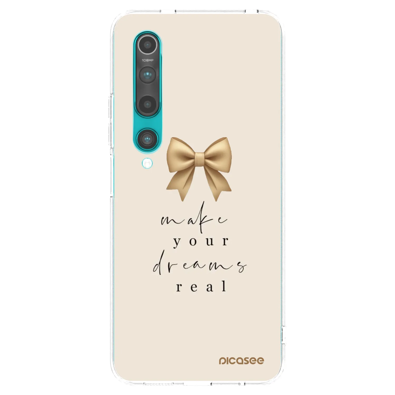 Picasee silikonový průhledný obal pro Xiaomi Mi 10 - Golden Dream