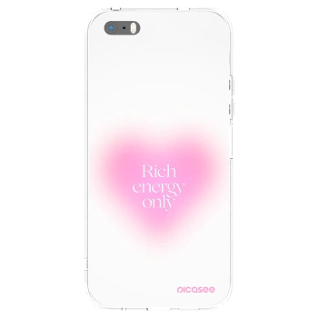 Picasee silikonový průhledný obal pro Apple iPhone 5/5S/SE - Rich Energy