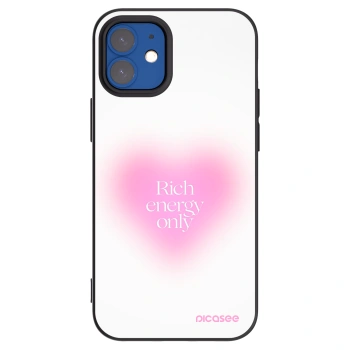 Picasee silikonový černý obal pro Apple iPhone 12 mini - Rich Energy