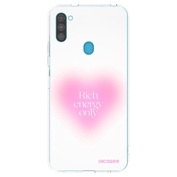 Picasee silikonový průhledný obal pro Samsung Galaxy M11 - Rich Energy
