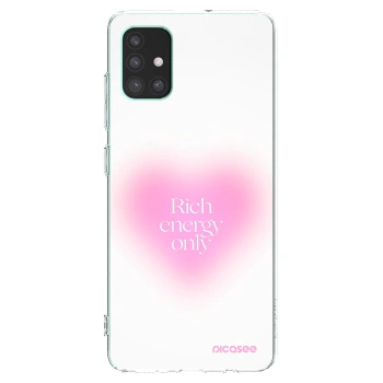 Picasee silikonový průhledný obal pro Samsung Galaxy M51 M515F - Rich Energy
