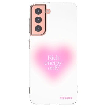 Picasee silikonový průhledný obal pro Samsung Galaxy S21 5G G991B - Rich Energy