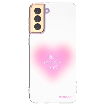 Picasee silikonový průhledný obal pro Samsung Galaxy S21+ 5G G996F - Rich Energy
