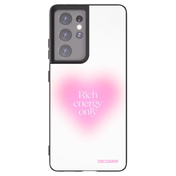 Picasee silikonový černý obal pro Samsung Galaxy S21 Ultra 5G G998B - Rich Energy
