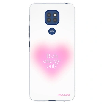 Picasee silikonový průhledný obal pro Motorola Moto G9 Play - Rich Energy
