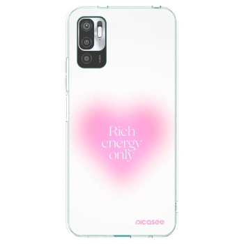 Picasee silikonový průhledný obal pro Xiaomi Redmi Note 10 5G - Rich Energy