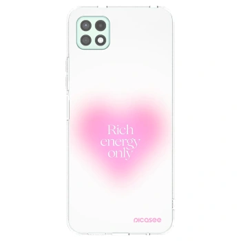Picasee silikonový průhledný obal pro Samsung Galaxy A22 A226B 5G - Rich Energy