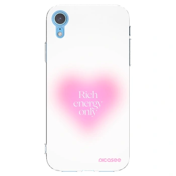 Picasee silikonový průhledný obal pro Apple iPhone XR - Rich Energy