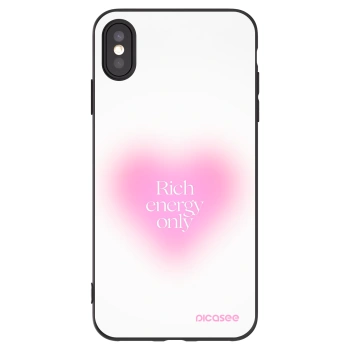 Picasee silikonový černý obal pro Apple iPhone XS Max - Rich Energy