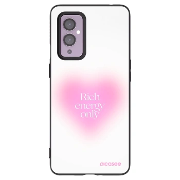 Picasee silikonový černý obal pro OnePlus 9 - Rich Energy