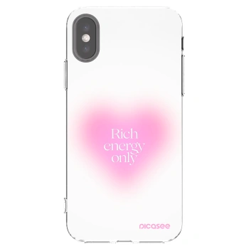 Picasee silikonový průhledný obal pro Apple iPhone X/XS - Rich Energy