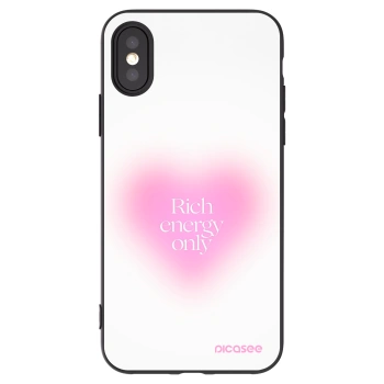 Picasee silikonový černý obal pro Apple iPhone X/XS - Rich Energy