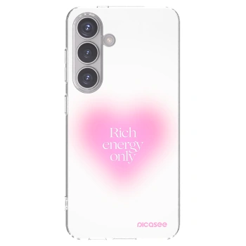 Picasee silikonový průhledný obal pro Samsung Galaxy S24 S921B 5G - Rich Energy
