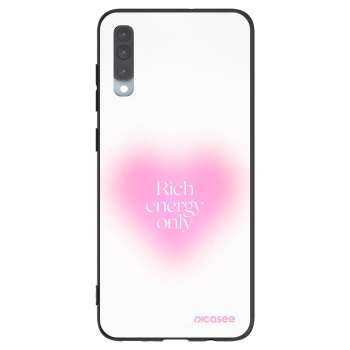 Picasee silikonový černý obal pro Samsung Galaxy A70 A705F - Rich Energy