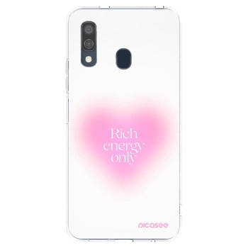 Picasee silikonový průhledný obal pro Samsung Galaxy A40 A405F - Rich Energy