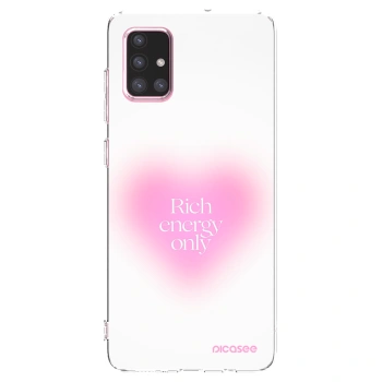 Picasee silikonový průhledný obal pro Samsung Galaxy A71 A715F - Rich Energy