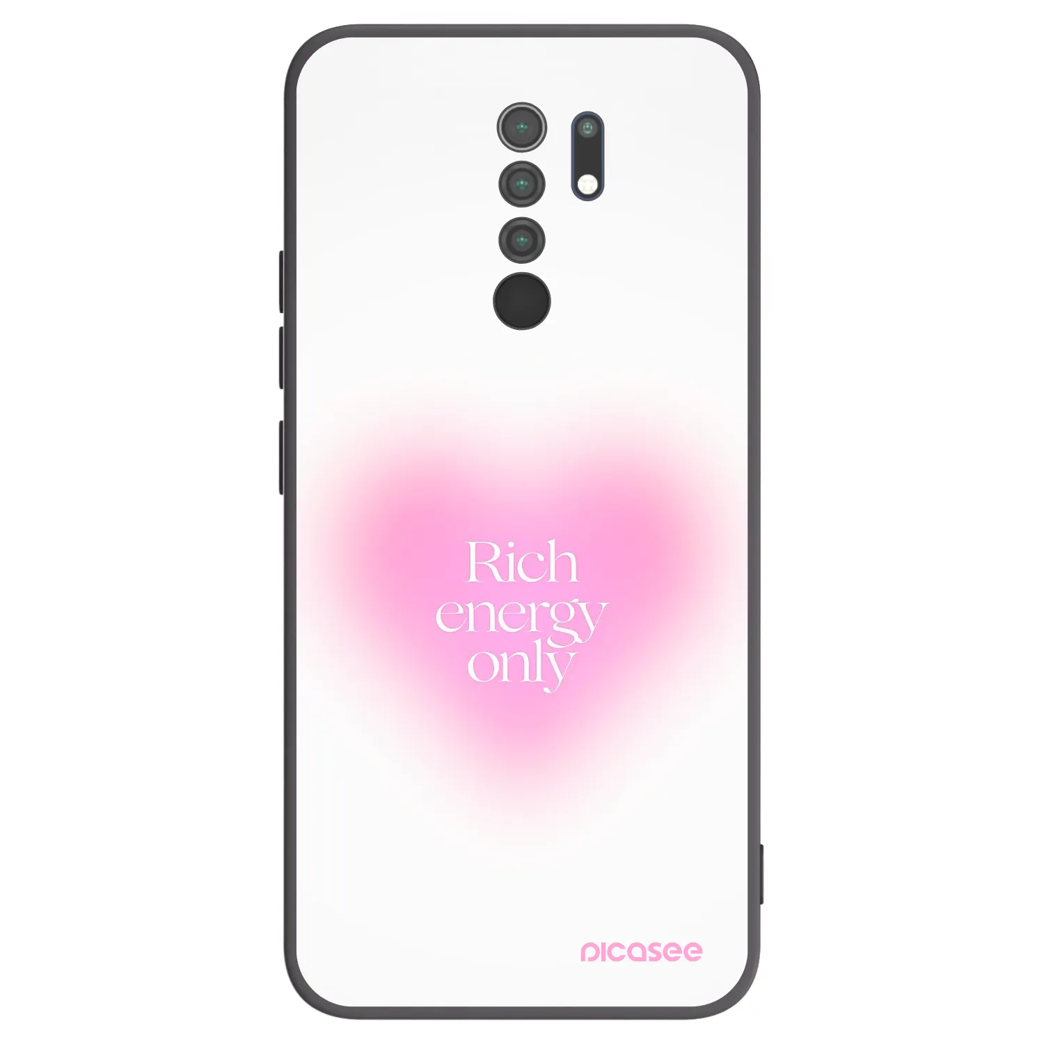 Picasee silikonový černý obal pro Xiaomi Redmi 9 - Rich Energy