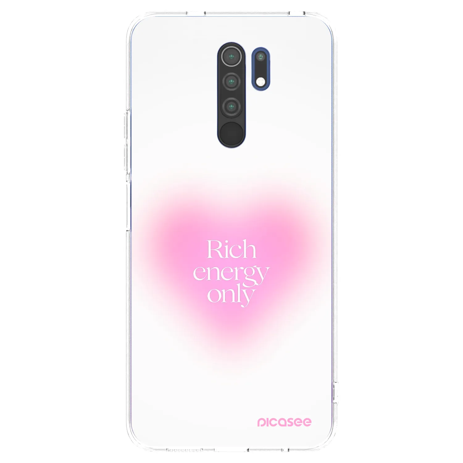 Picasee silikonový průhledný obal pro Xiaomi Redmi 9 - Rich Energy