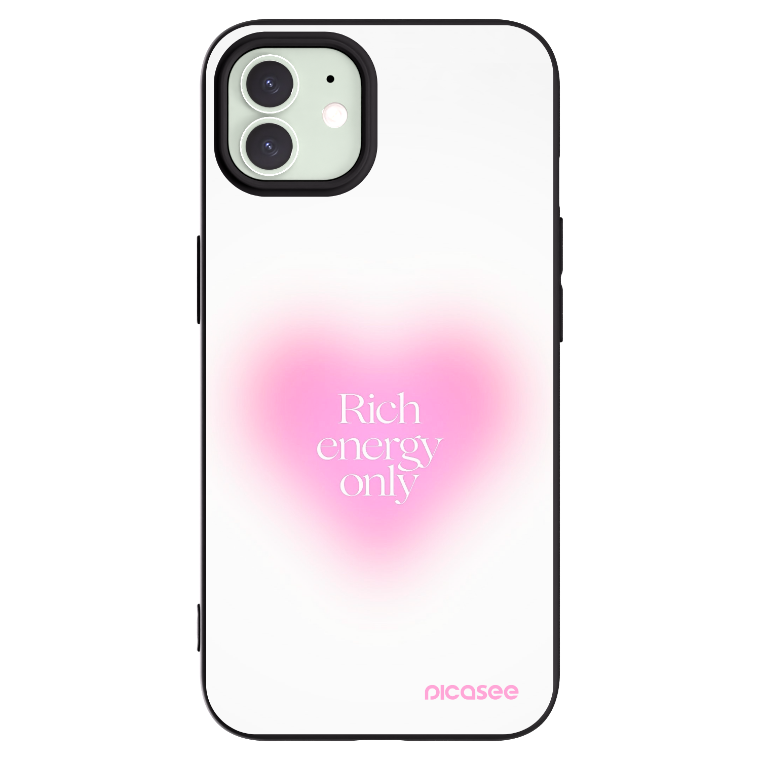 Picasee silikonový černý obal pro Apple iPhone 12 Pro - Rich Energy