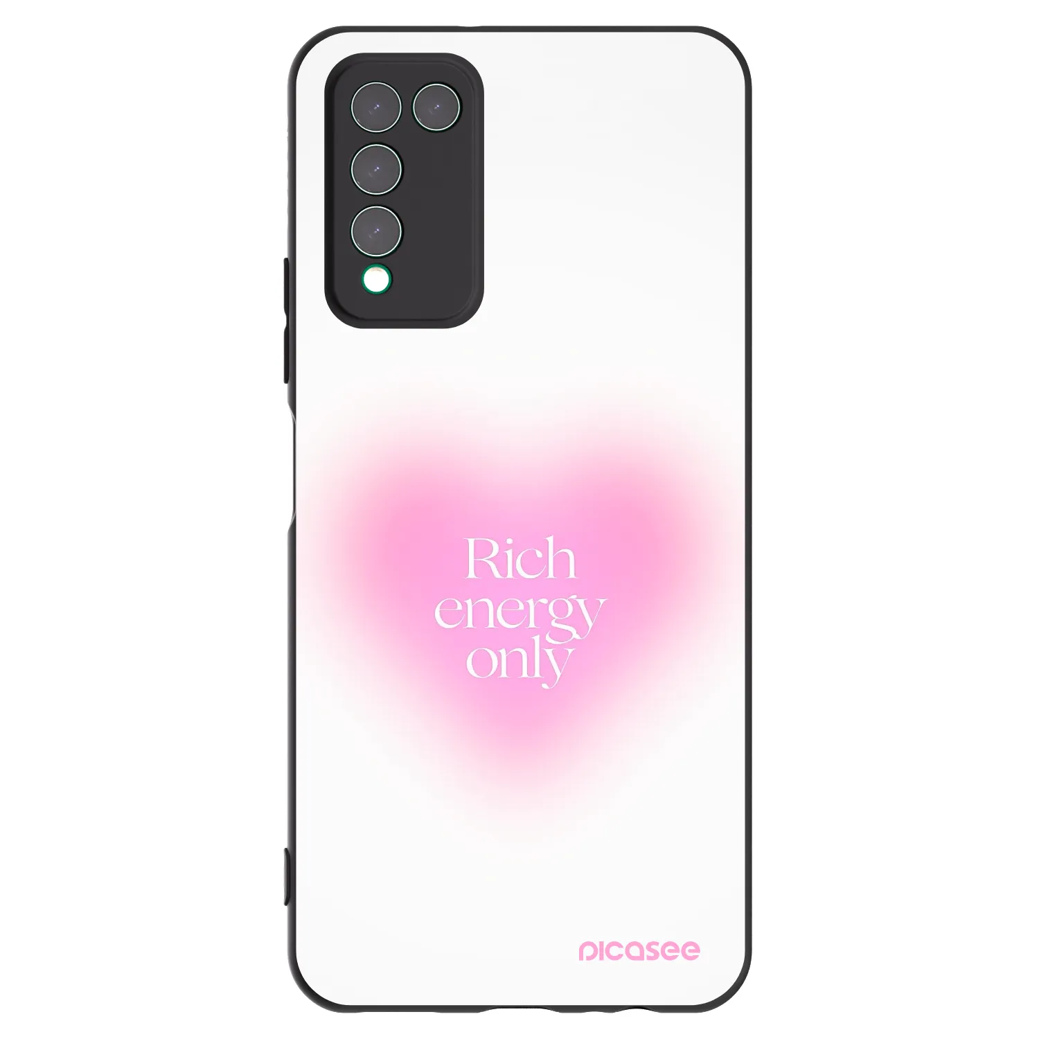 Picasee silikonový černý obal pro Honor 10X Lite - Rich Energy