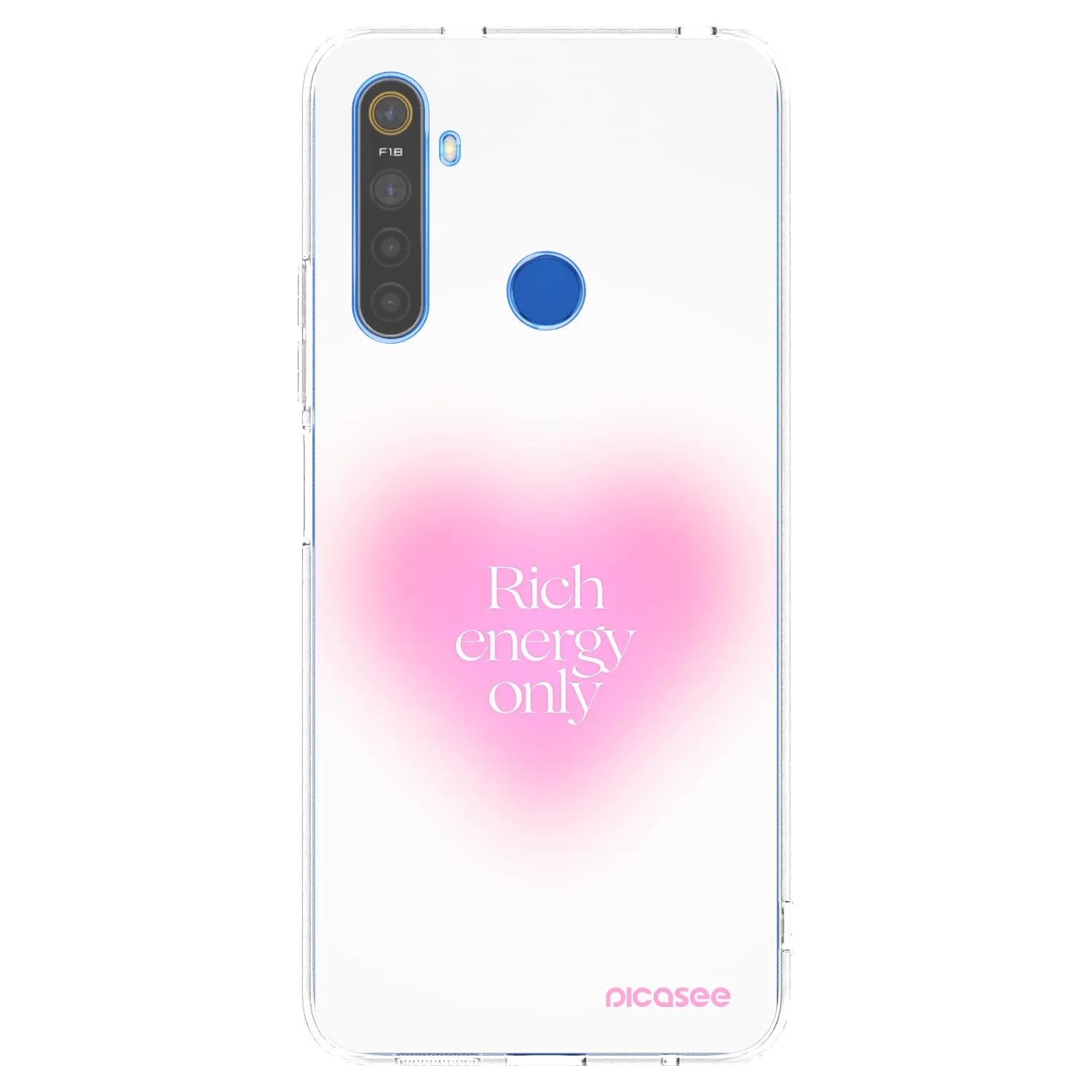 Picasee silikonový průhledný obal pro Realme 5 - Rich Energy