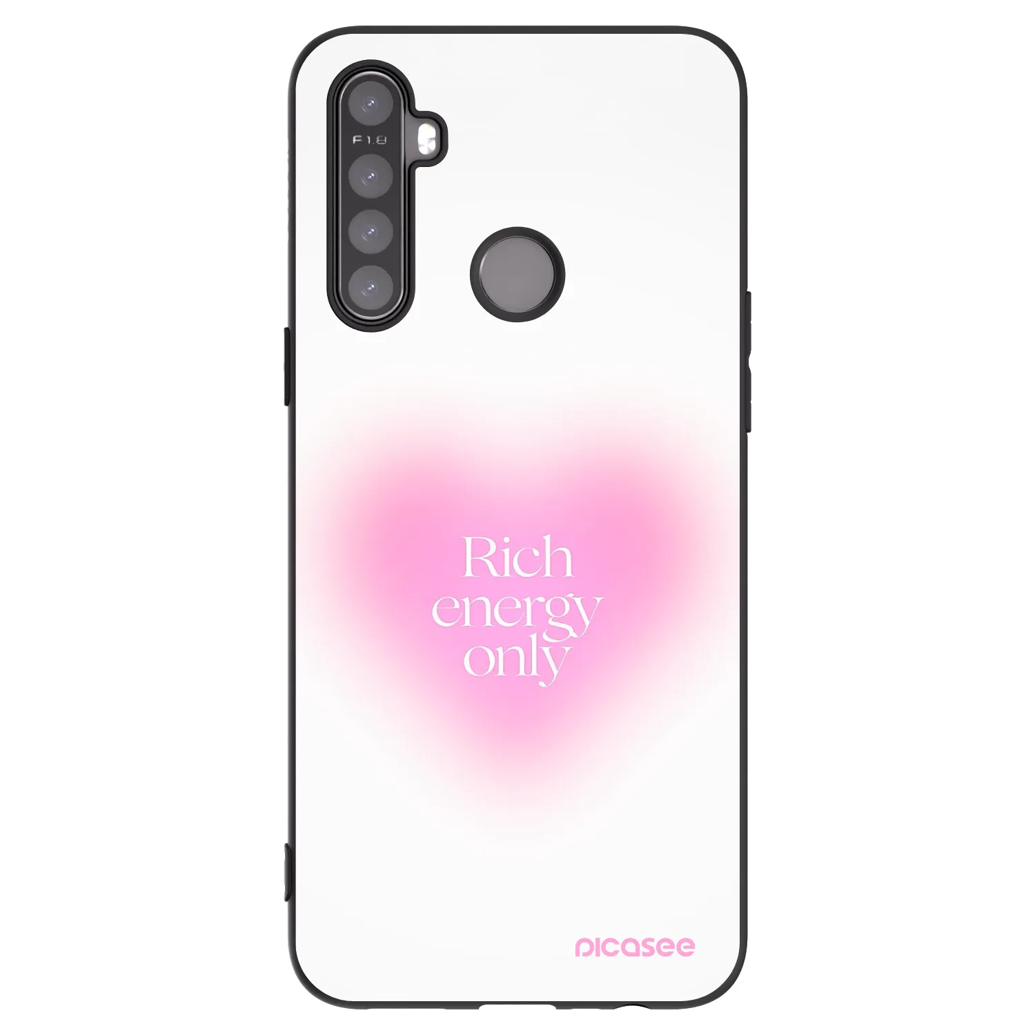 Picasee silikonový černý obal pro Realme 5 - Rich Energy