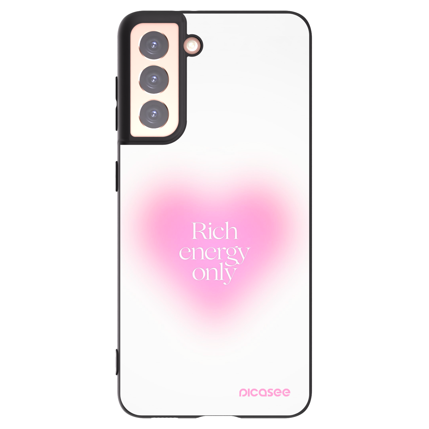 Picasee silikonový černý obal pro Samsung Galaxy S21 5G G991B - Rich Energy