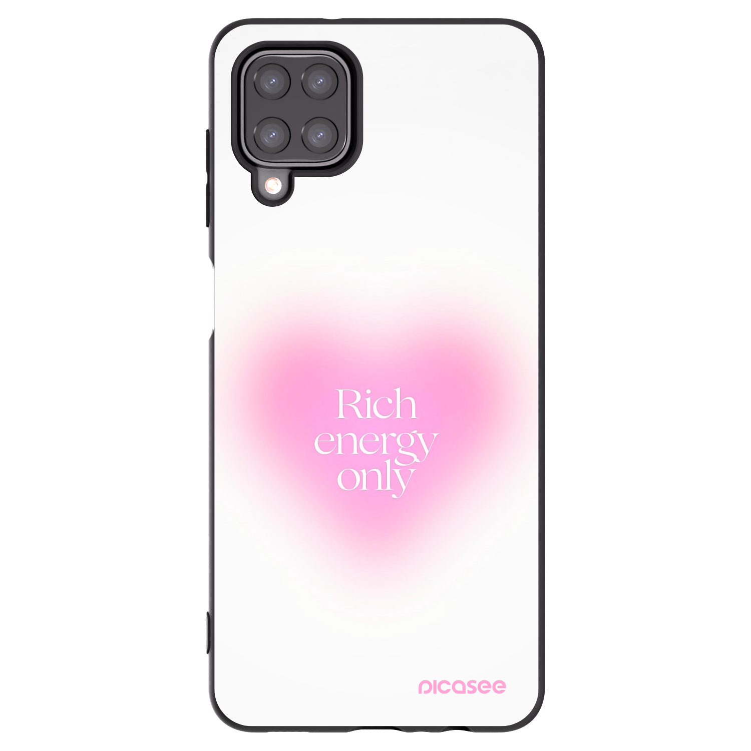Picasee silikonový černý obal pro Samsung Galaxy A12 A125F - Rich Energy