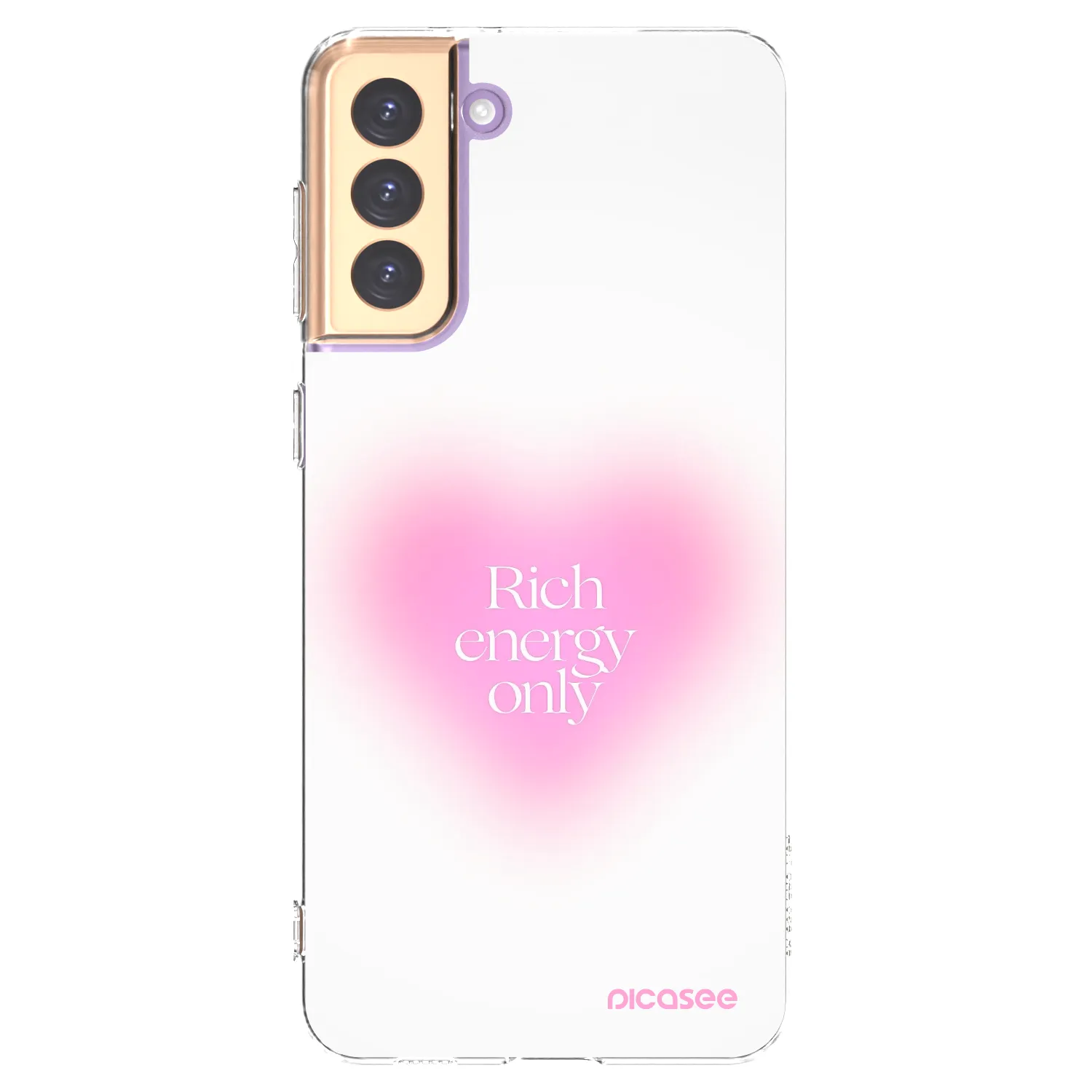 Picasee silikonový průhledný obal pro Samsung Galaxy S21+ 5G G996F - Rich Energy