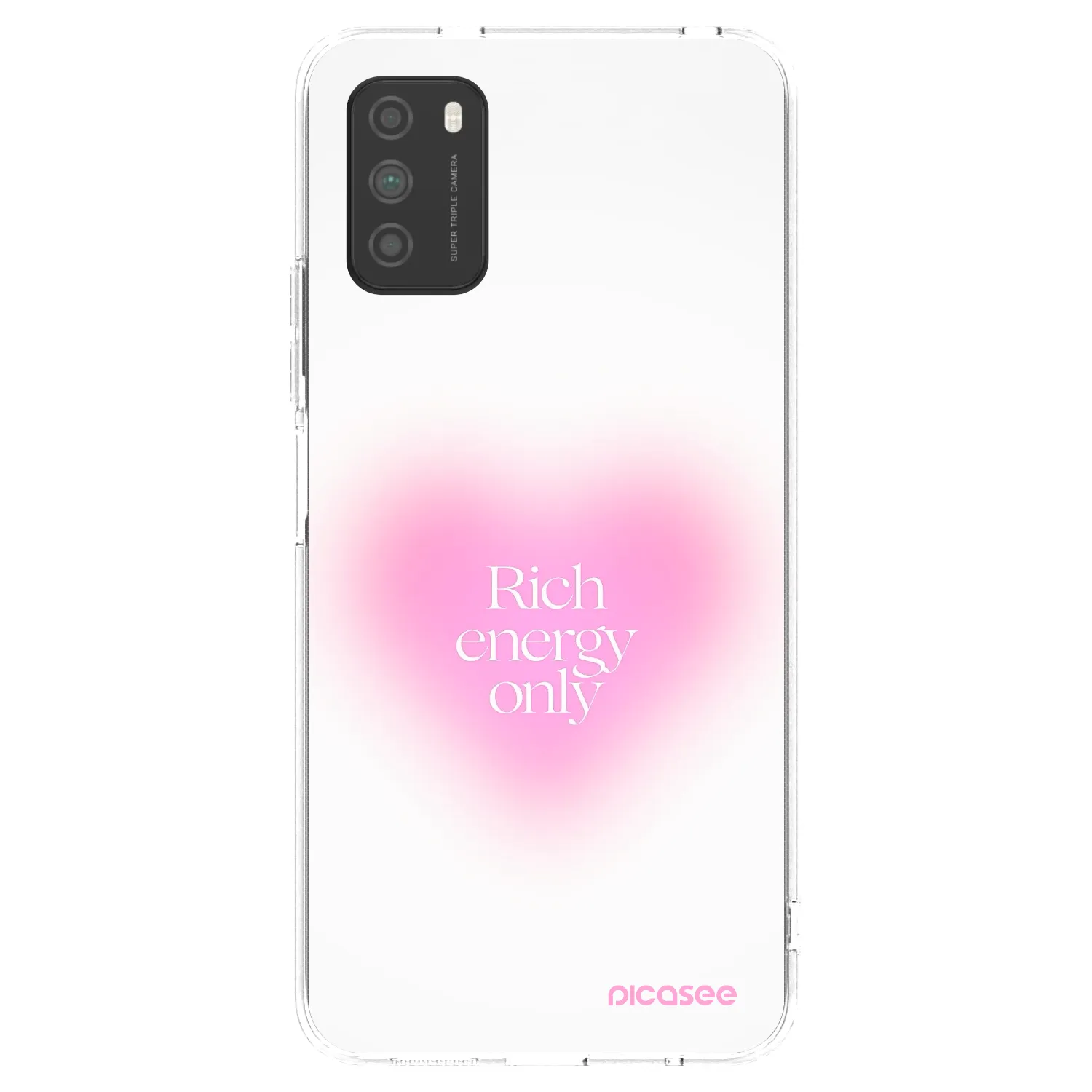 Picasee silikonový průhledný obal pro Xiaomi Poco M3 - Rich Energy