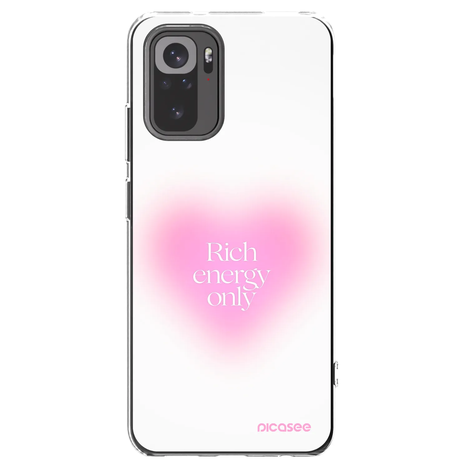 Picasee silikonový průhledný obal pro Xiaomi Redmi Note 10 - Rich Energy