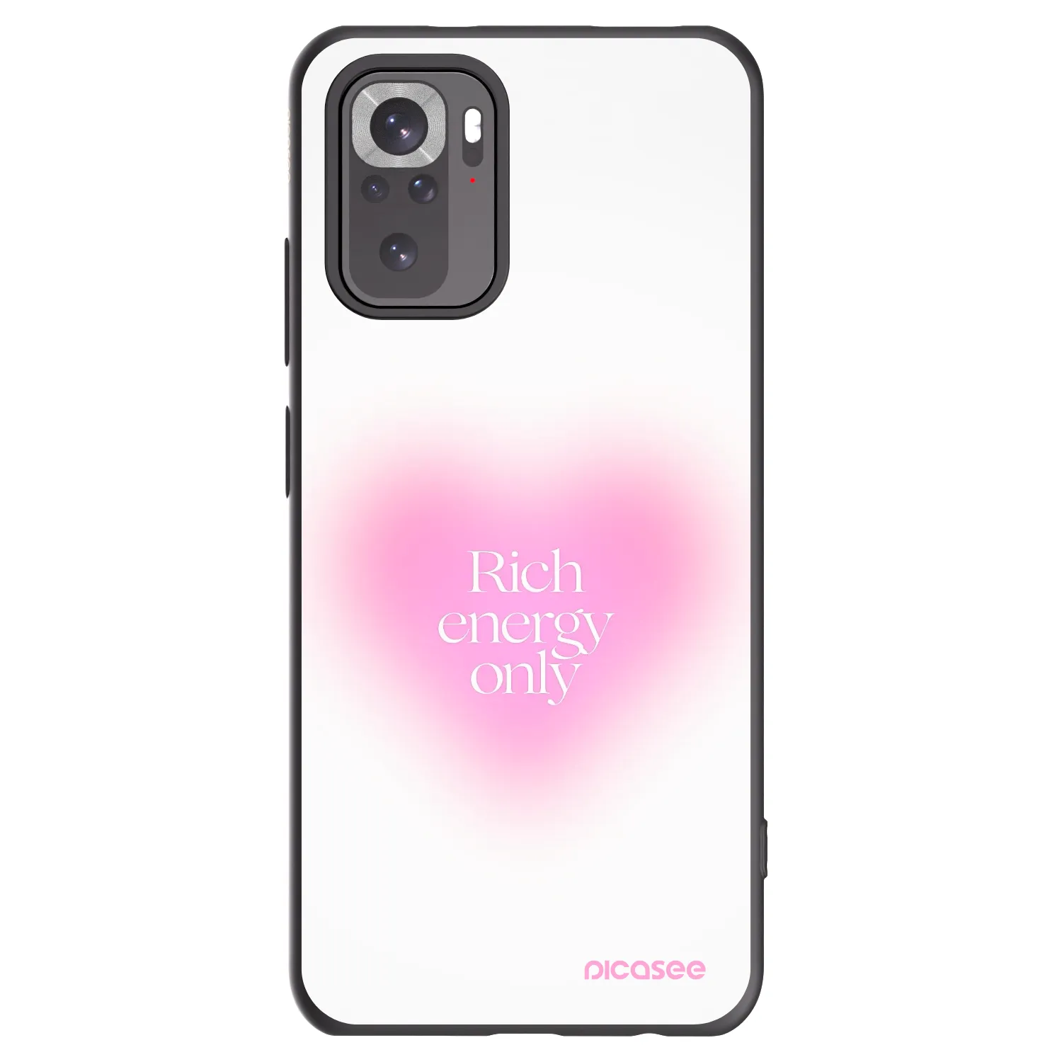 Picasee silikonový černý obal pro Xiaomi Redmi Note 10 - Rich Energy