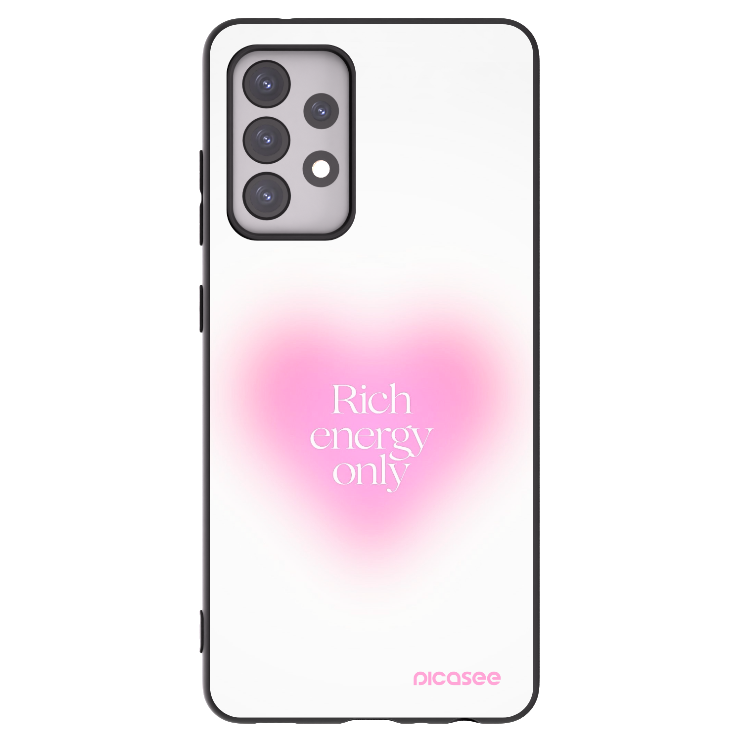 Picasee silikonový černý obal pro Samsung Galaxy A52 5G A525F - Rich Energy