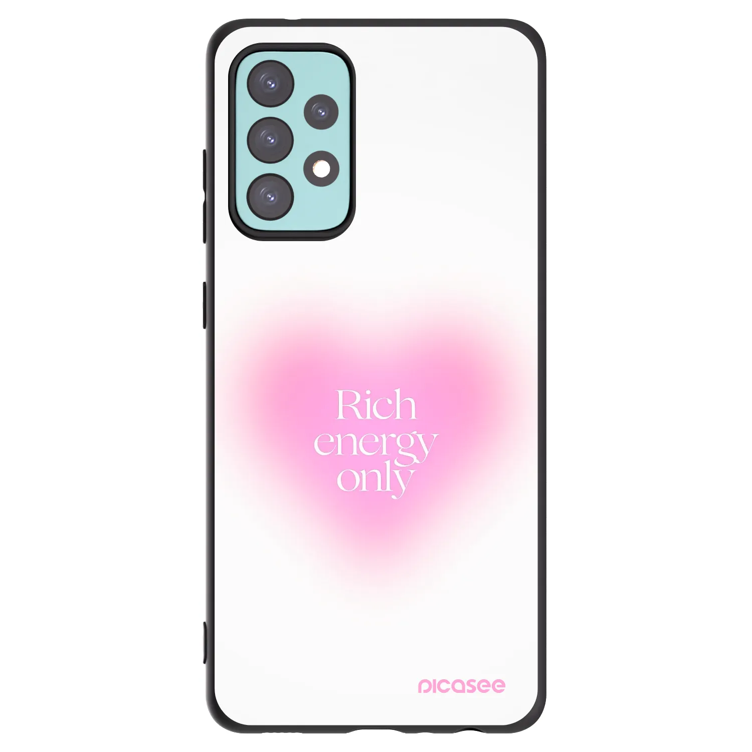 Picasee silikonový černý obal pro Samsung Galaxy A72 A725F - Rich Energy