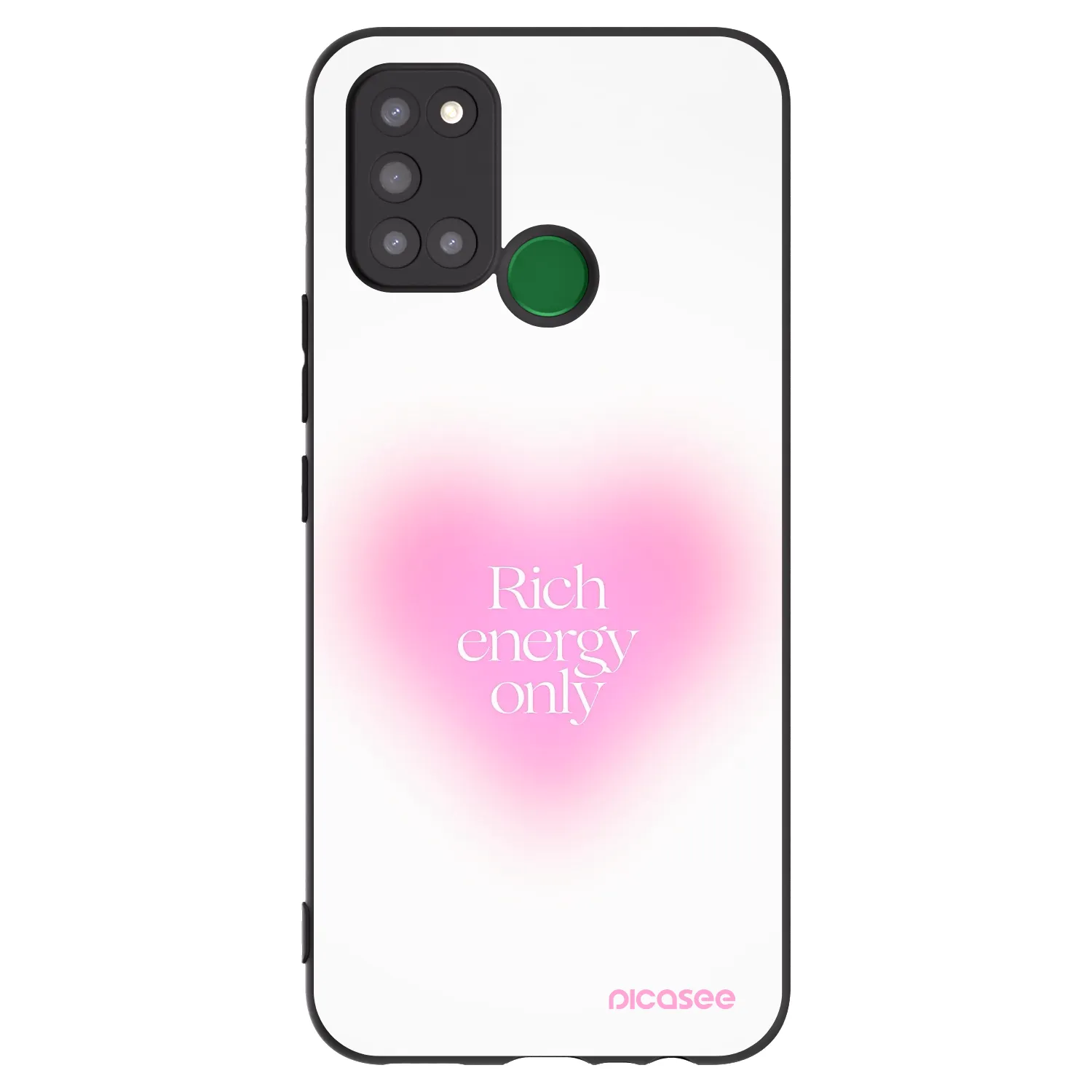 Picasee silikonový černý obal pro Realme 7i - Rich Energy