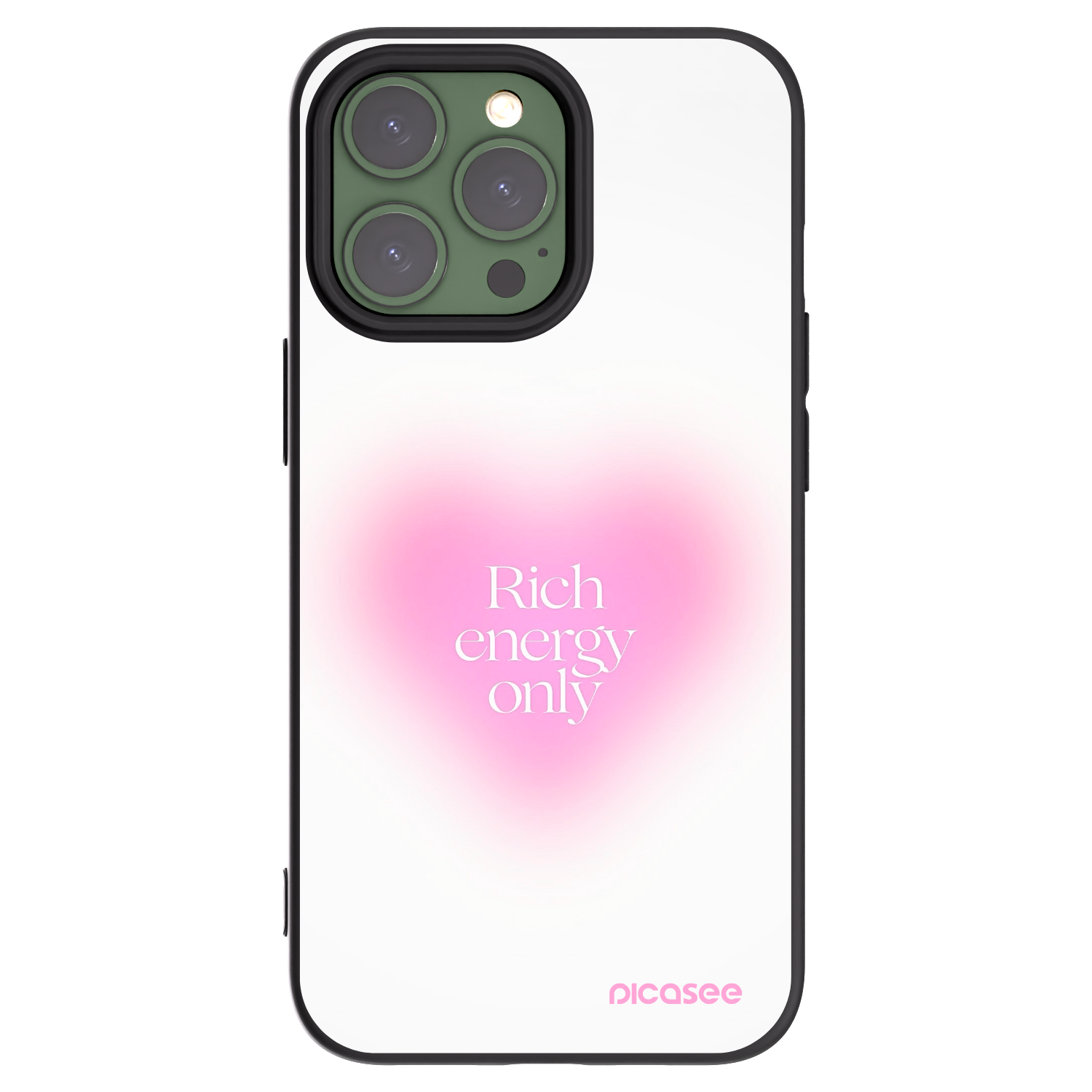 Picasee silikonový černý obal pro Apple iPhone 13 Pro - Rich Energy