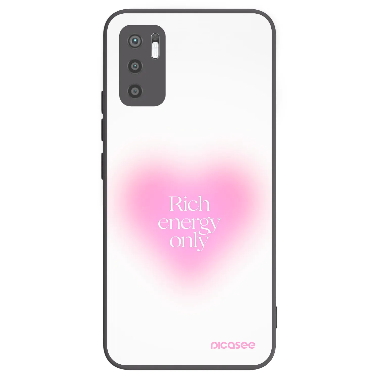 Picasee silikonový černý obal pro Xiaomi Redmi Note 10 5G - Rich Energy