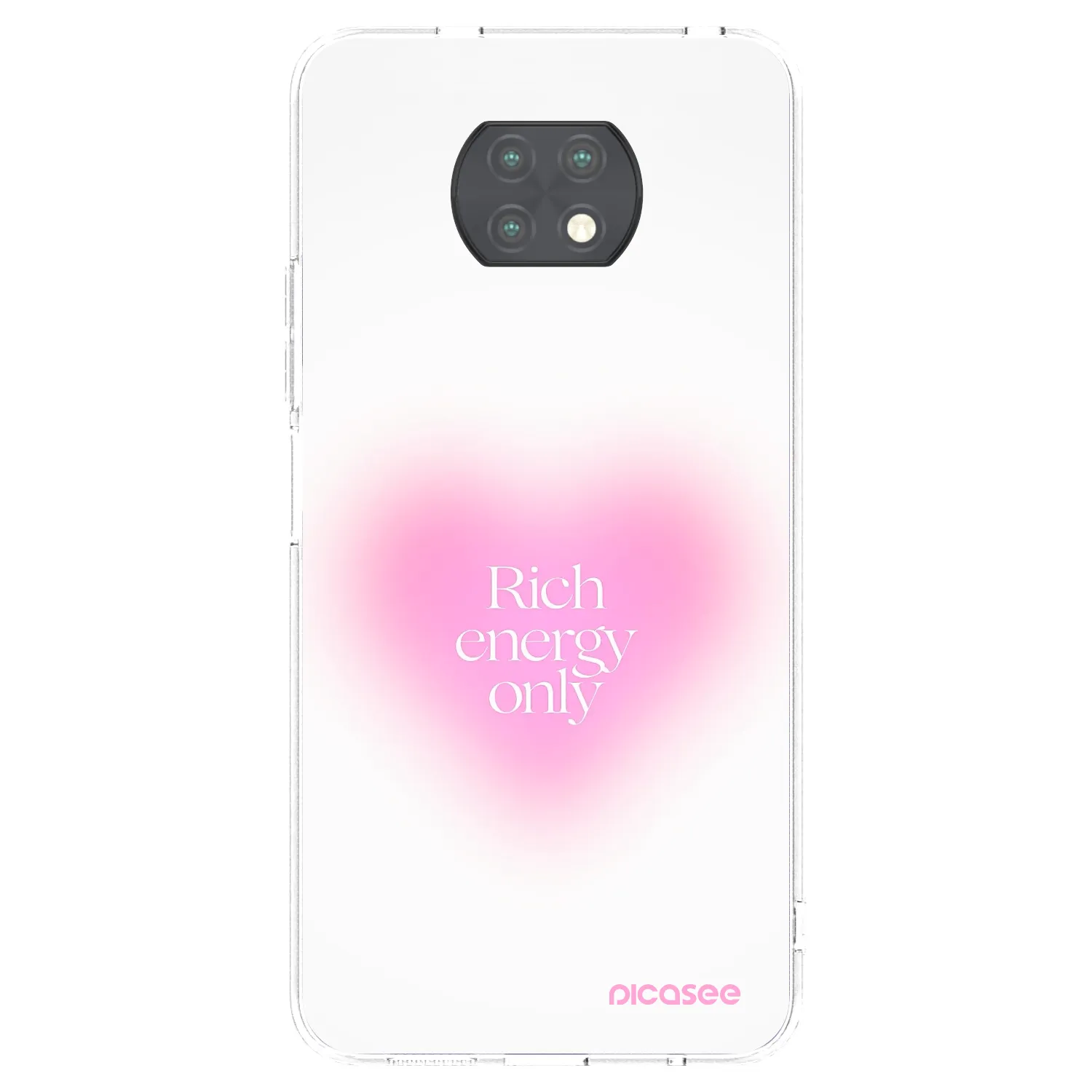 Picasee silikonový průhledný obal pro Xiaomi Redmi Note 9T - Rich Energy