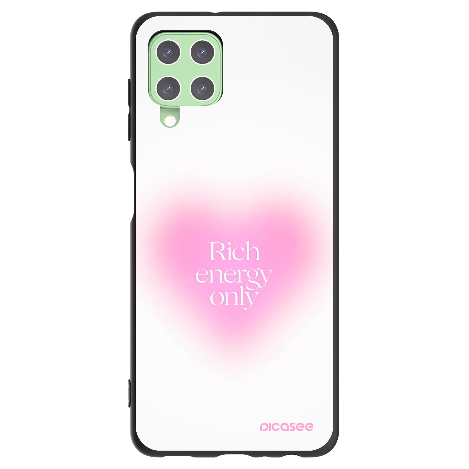 Picasee silikonový černý obal pro Samsung Galaxy A22 A225F 4G - Rich Energy
