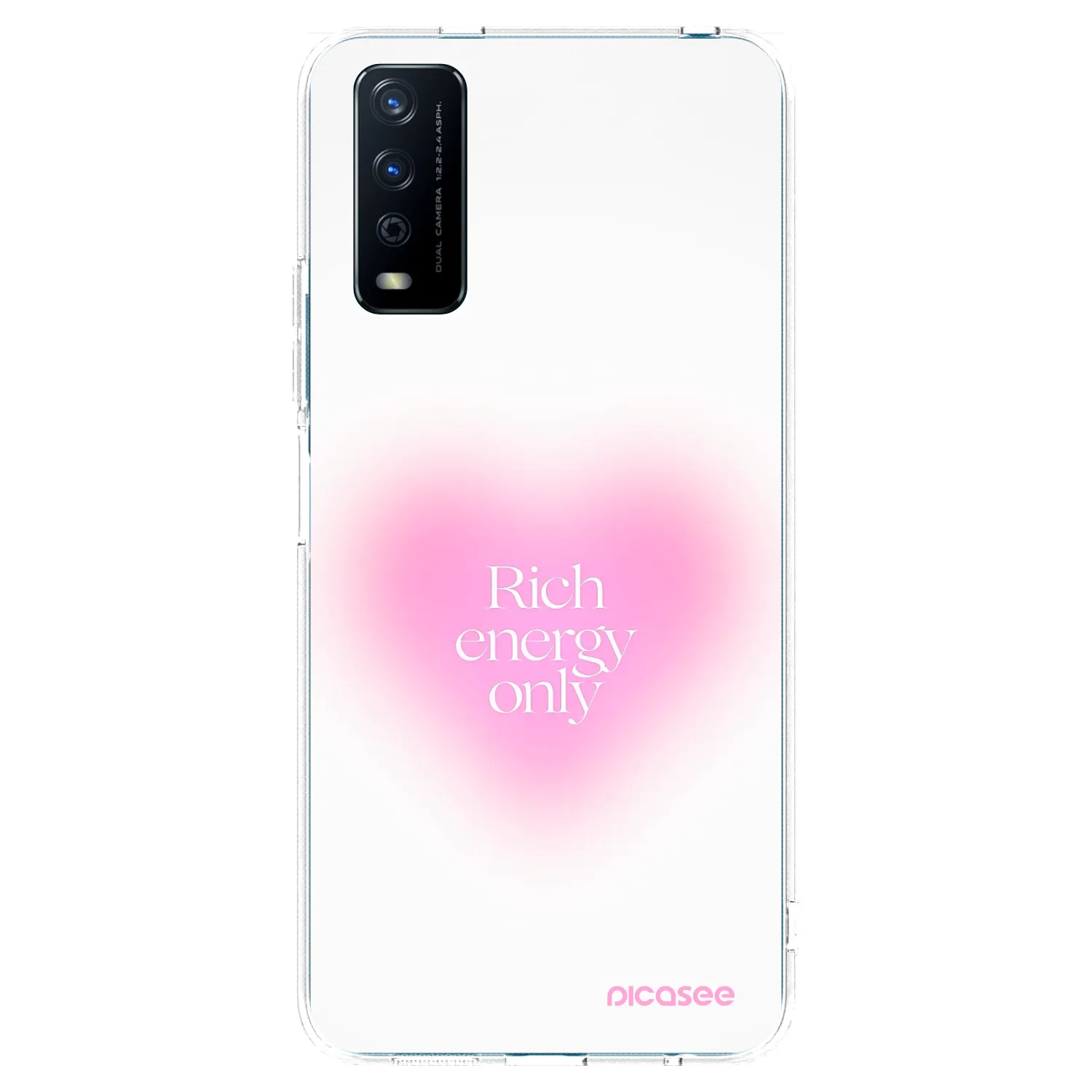Picasee silikonový průhledný obal pro Vivo Y11s - Rich Energy